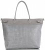 Bőr táska shopper bag Vittoria Gotti világosszürke V691622